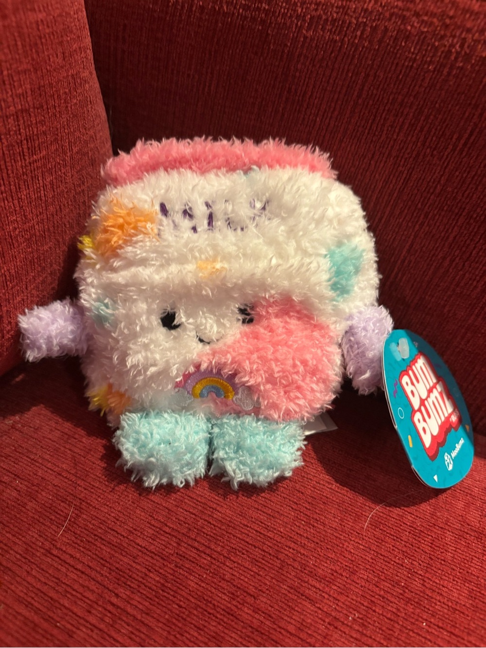 Charlotte π the Rainbow Milk Cereal Plush BumBumz - Pink, 4.5 inches - Picture 2 of 4